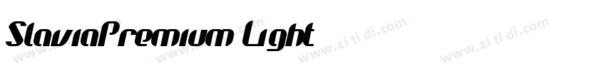 SlaviaPremium Light字体转换
